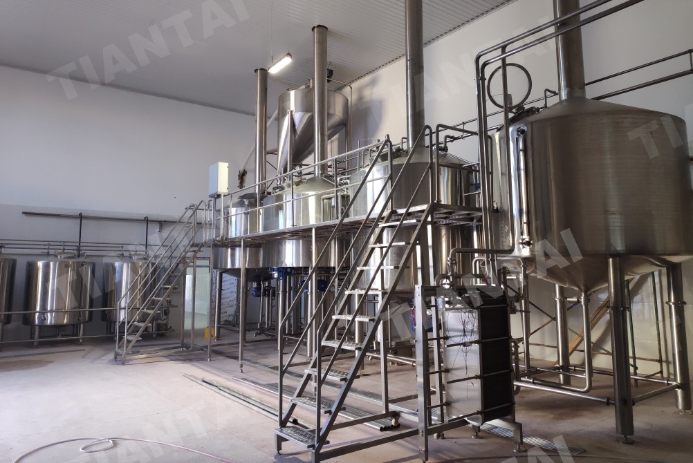 The 5000L Commercial beer brewing equipment installed in Azerbaijan